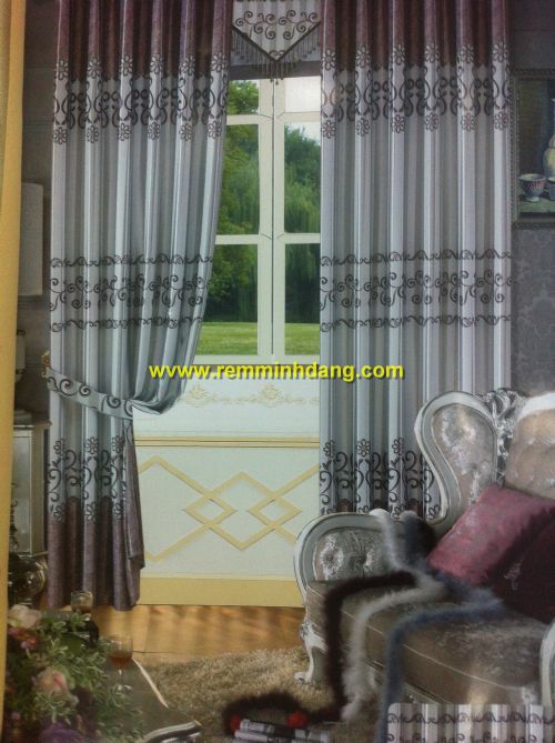 Bộ sưu tập rèm cửa mẫu JingPin họa tiết gấm 2 mặt