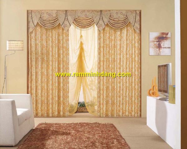 Các mẫu rèm cửa trang trí yếm võng hay còn gọi là yếm quả