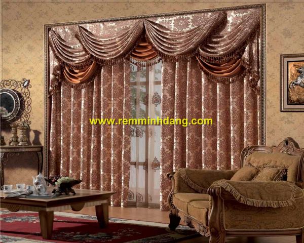 Các mẫu rèm cửa trang trí yếm võng hay còn gọi là yếm quả