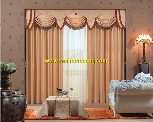 Các mẫu rèm cửa trang trí yếm võng hay còn gọi là yếm quả