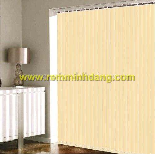 rèm lá dọc mầu cam nhạt